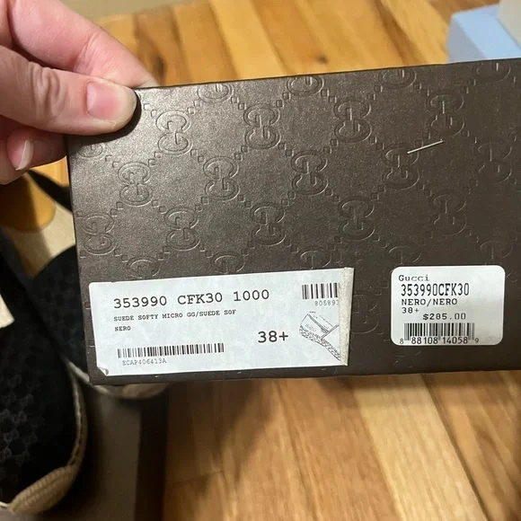 Gucci suede softy micro GG espadrille black size 38+ - Picture 2 of 4